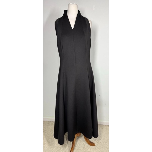Calvin Klein Dresses & Skirts - Calvin Klein Sleeveless Scuba Crepe A-Line Logo Zip Dress Size 10 Cocktail Party